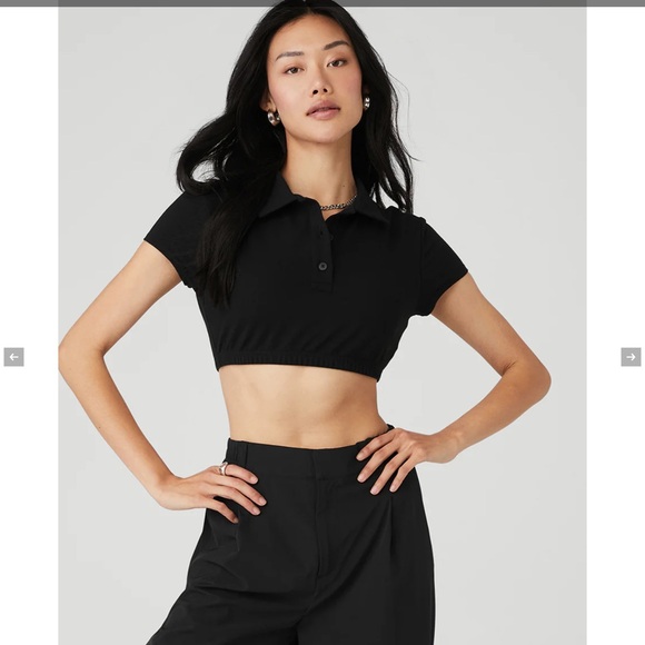 CROPPED PRESTIGE POLO - Picture 1 of 4